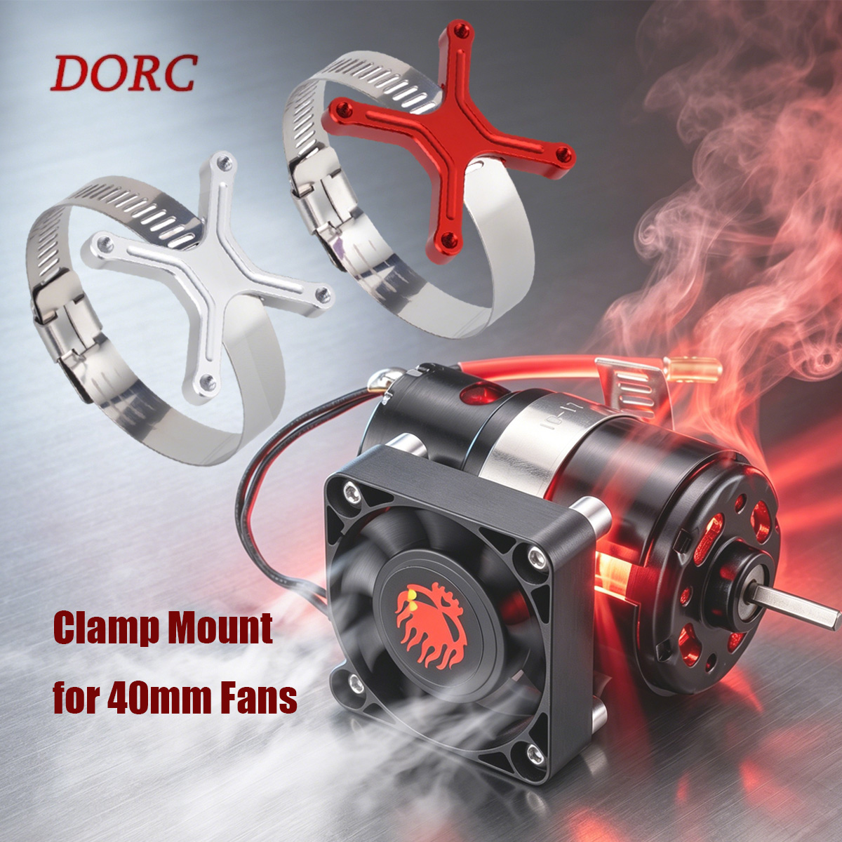 Rc Hobby Motor - Universelle verstellbare Lüfterhalterung, 30–49 mm breiter