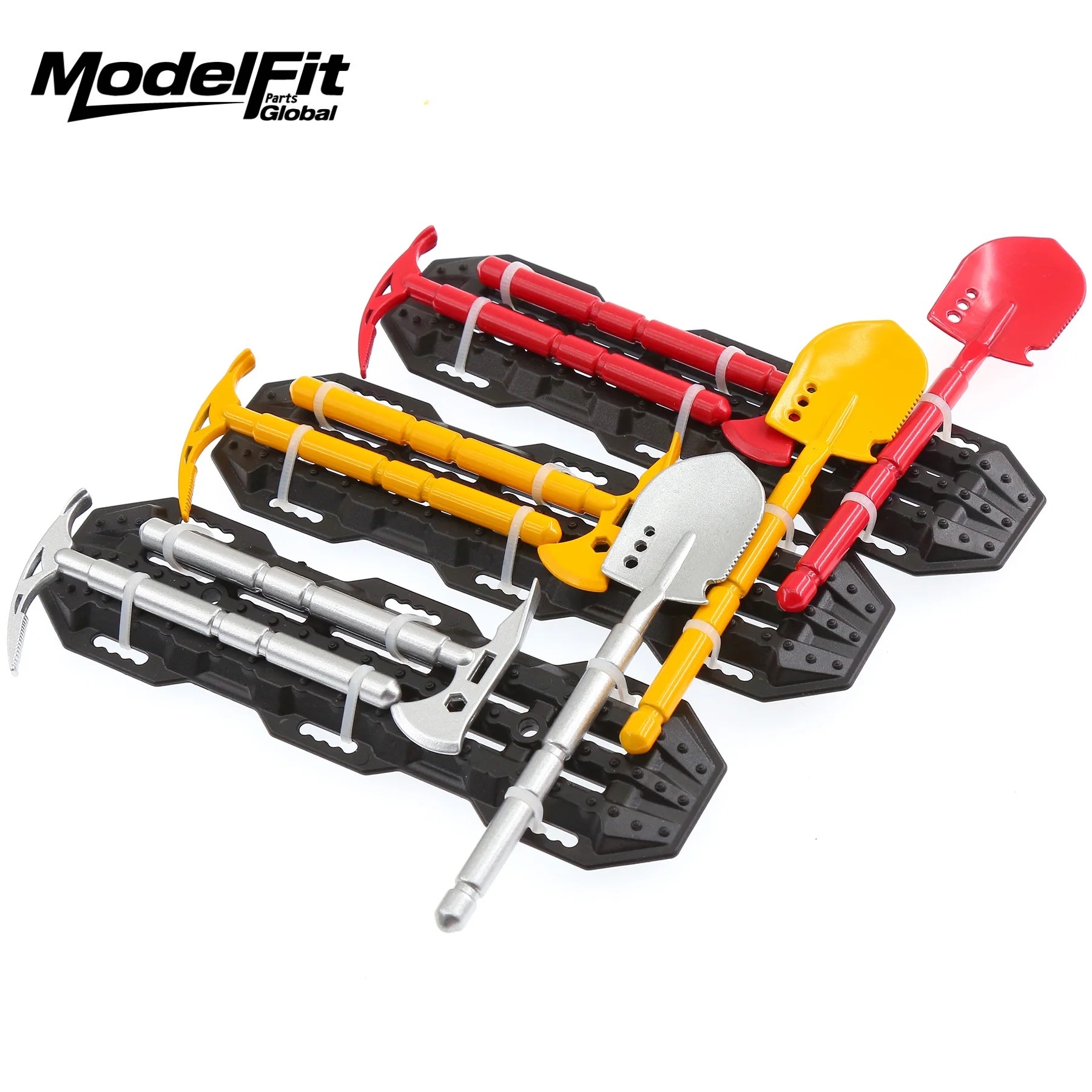 Rc Crawler 4X4 - Simulations-Schaufel, Axt, Spitzhacke mit Anti-Rutsch-Brett und