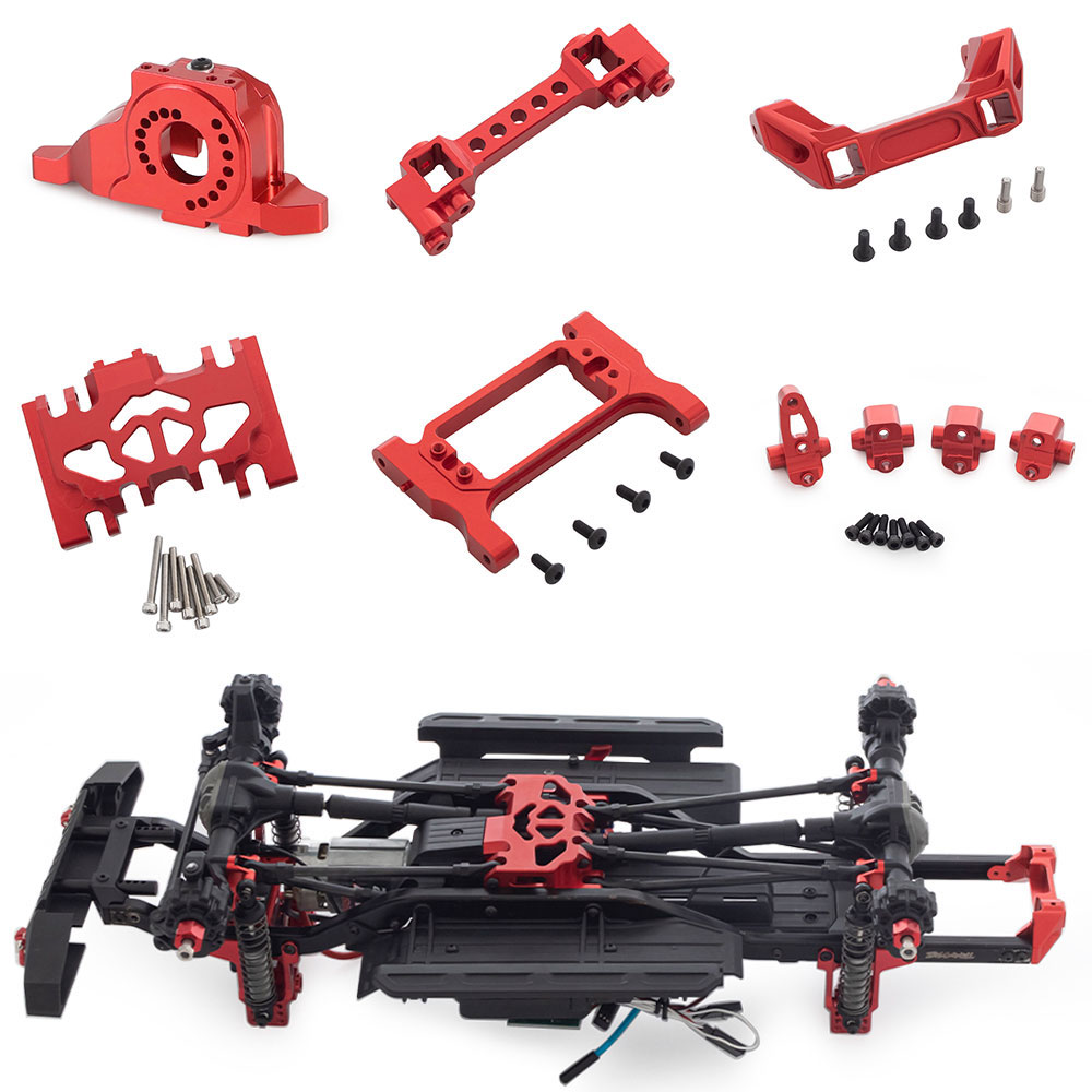 Rc Crawler 4X4 - TRX-4 Upgrade-Rahmen aus Aluminiumlegierung, Portalachszubehör für