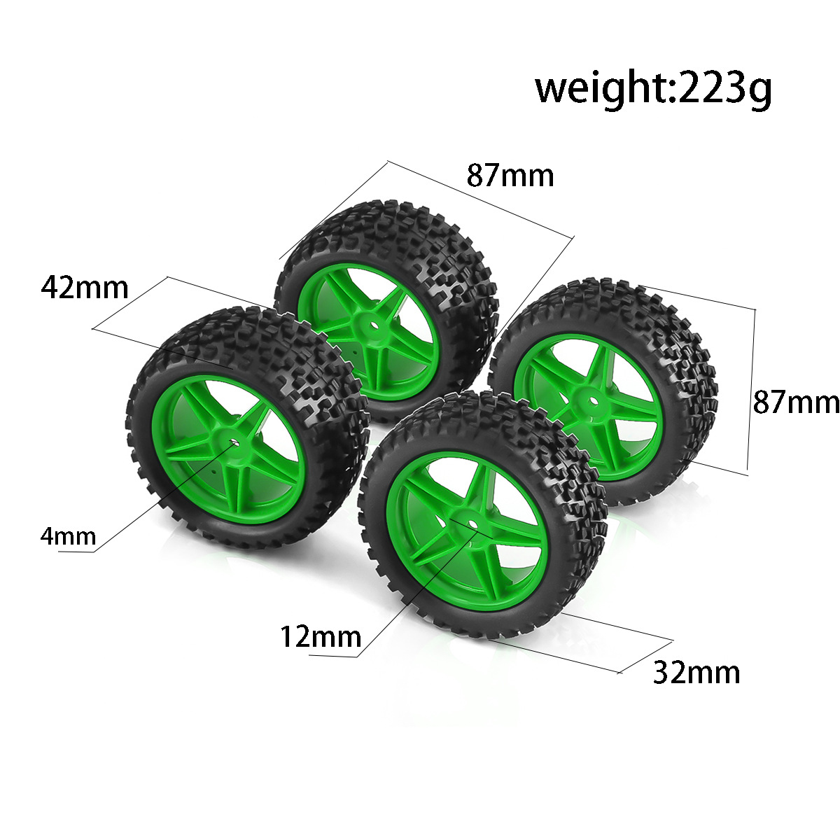 1/10 RC Offroad-Reifen und Fel – Wheel Rim Rc Bewertung und Preis