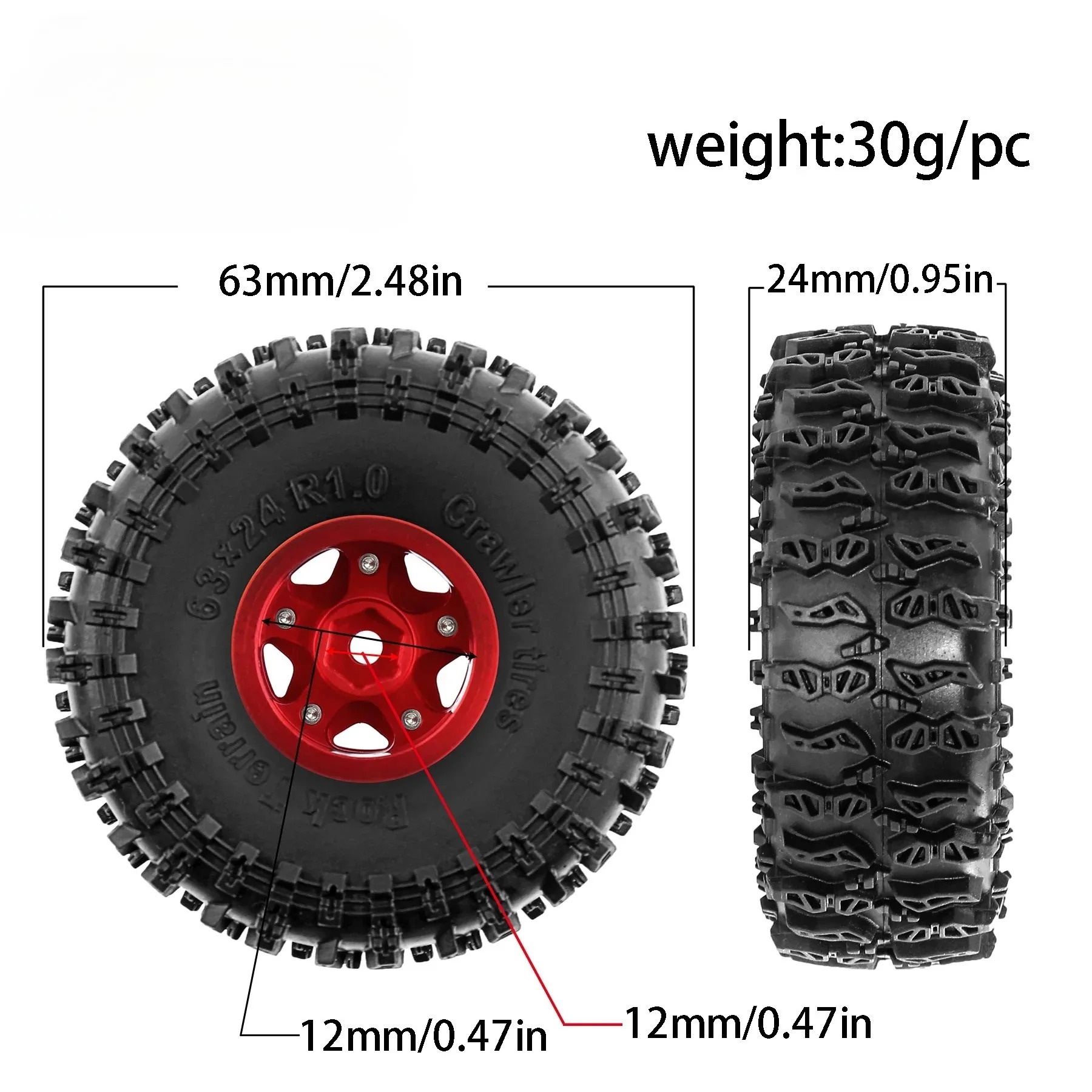 XILEZQF 63mm Metall 1,0