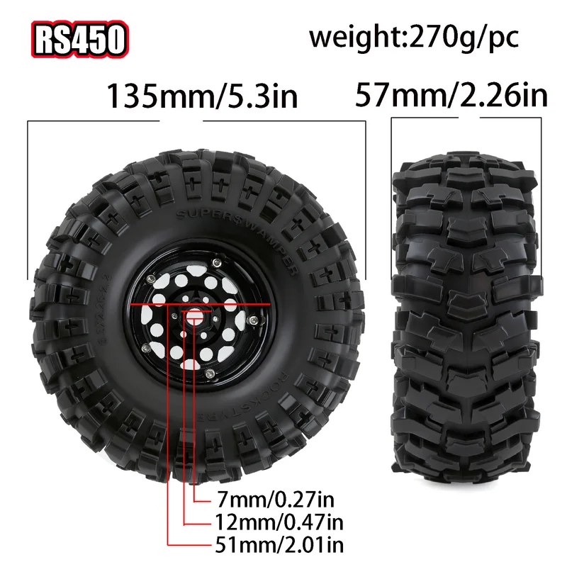 4 Stück 2,2 Zoll RC Crawler Re – Wheel Rim Rc Bewertung und Preis