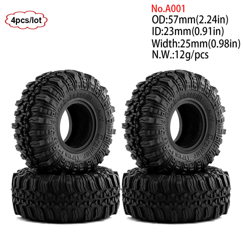 4 Stück 1,0 Zoll 57-67mm RC Cr – Wheel Rim Rc Bewertung und Preis