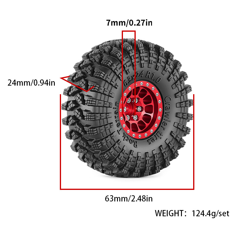4 Stück 1,0'' Metall-Beadlock- – Wheel Rim Rc Bewertung und Preis